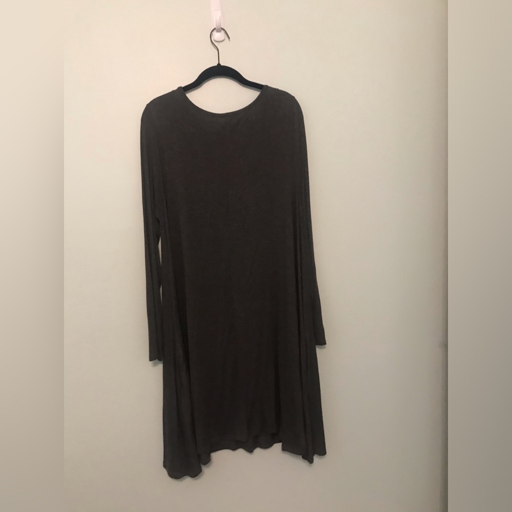 Bellamie Long Sleeve Grey Dress